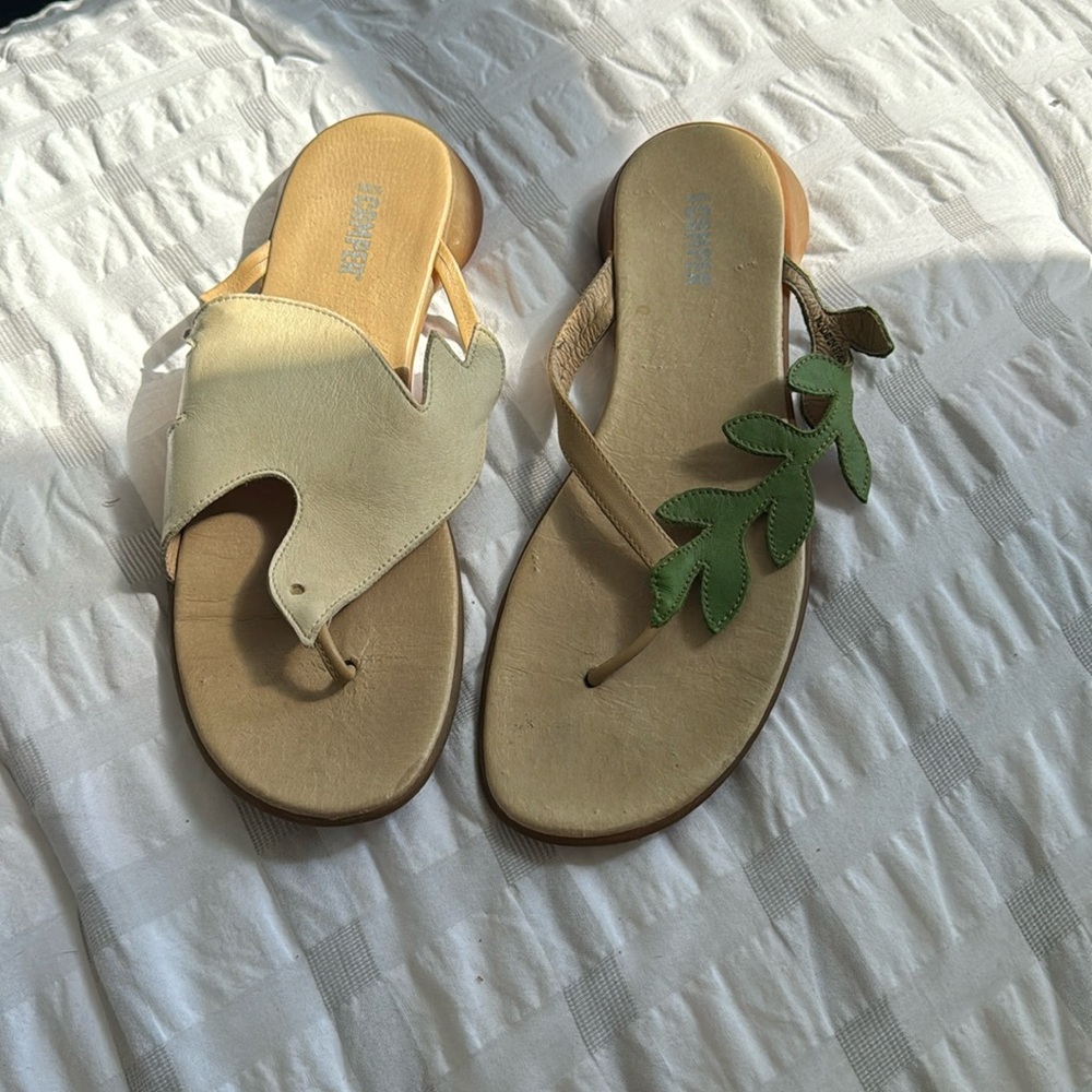 Camper Leaf and Bird Sandals